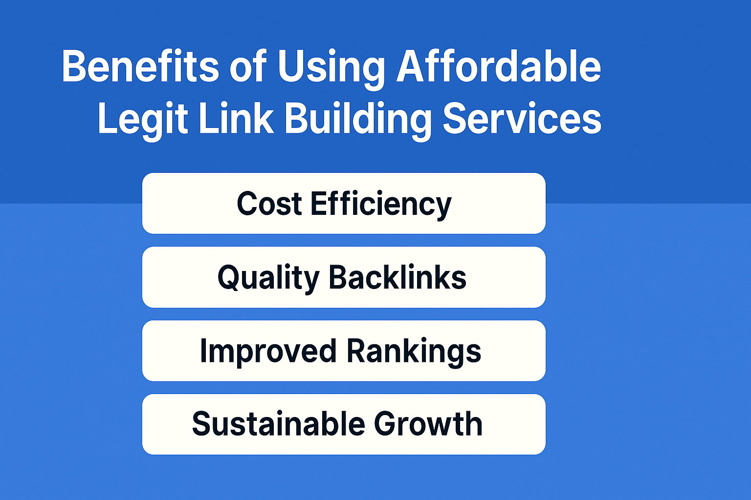 Benefits of Using Affordable Legit Link Building Services